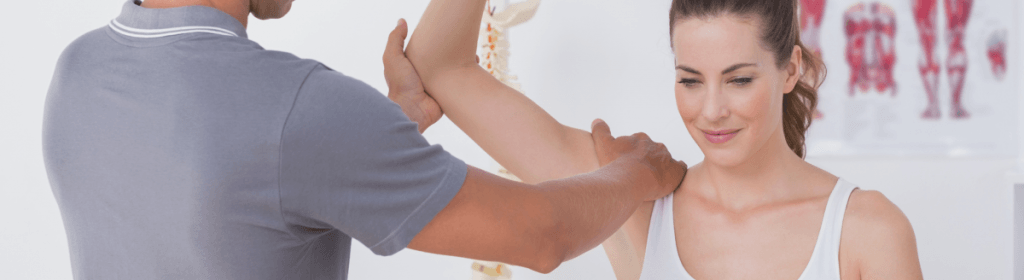A patient receives physical therapy in Detroit MI.